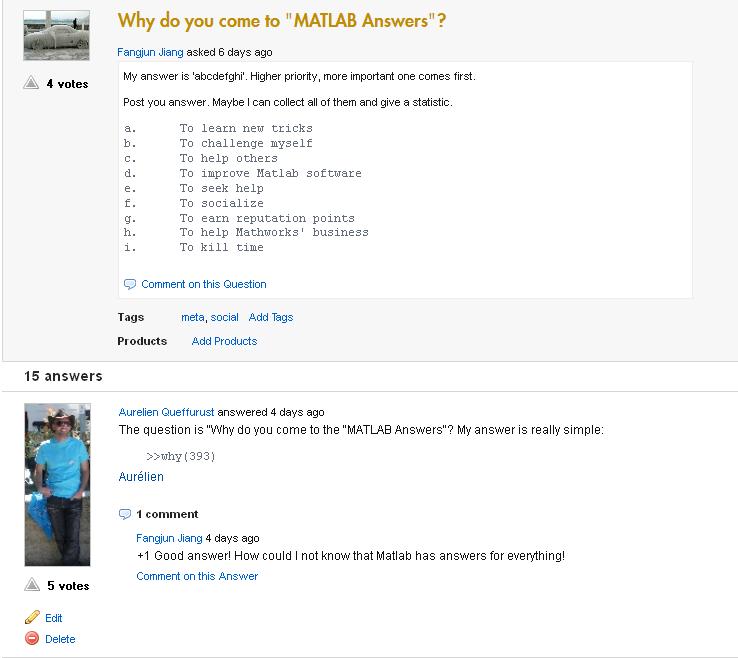 matlab answers